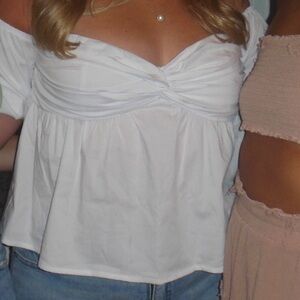 Revolve White Off Shoulder Top. Size XL Worn once.